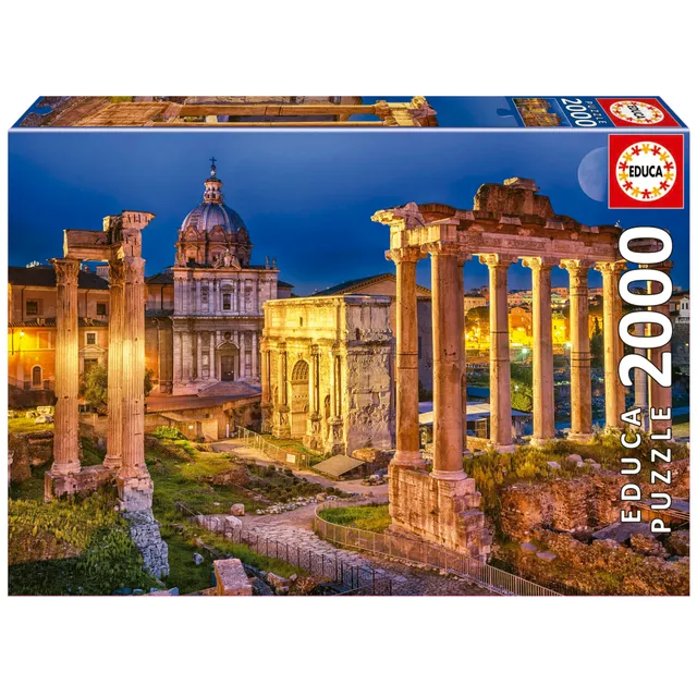 educa-19619-forum-romanum-puzzle-2000-teile-nacht-rom image 1