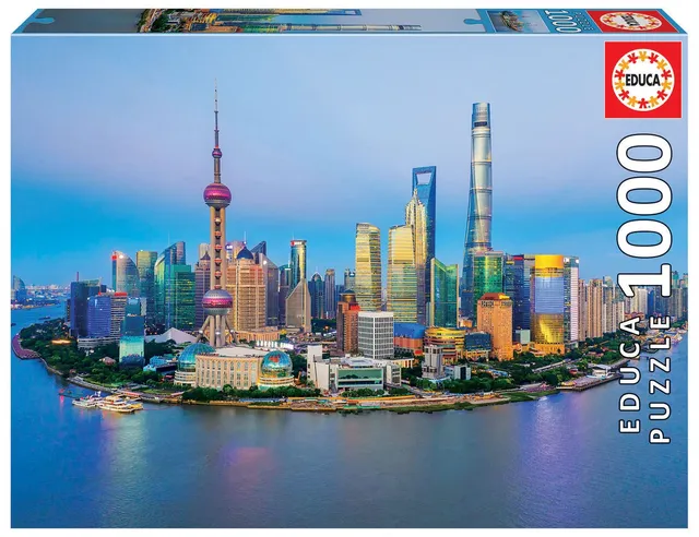 educa-19254-shanghai-1000-teile-st-dtepuzzle-skyline-ab-10-jahren image 1