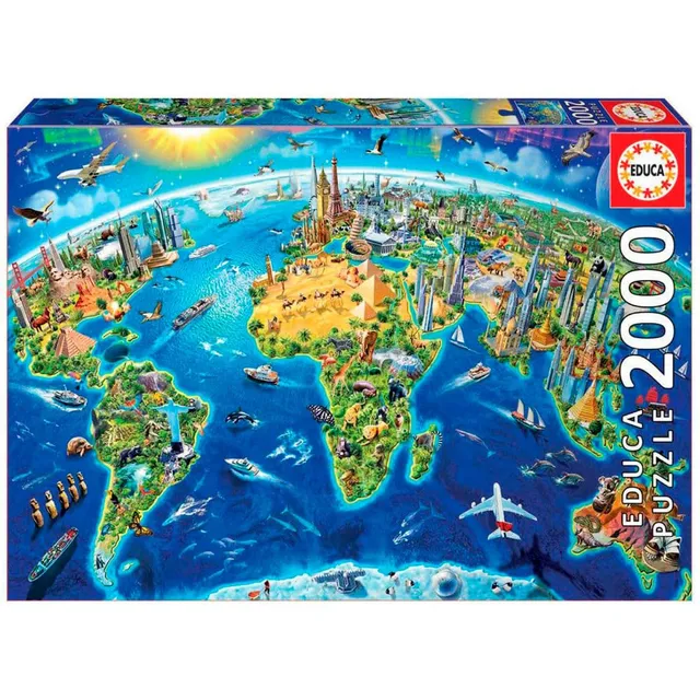 educa-wahrzeichen-der-welt-puzzle-2000-teile-96x68-cm image 1