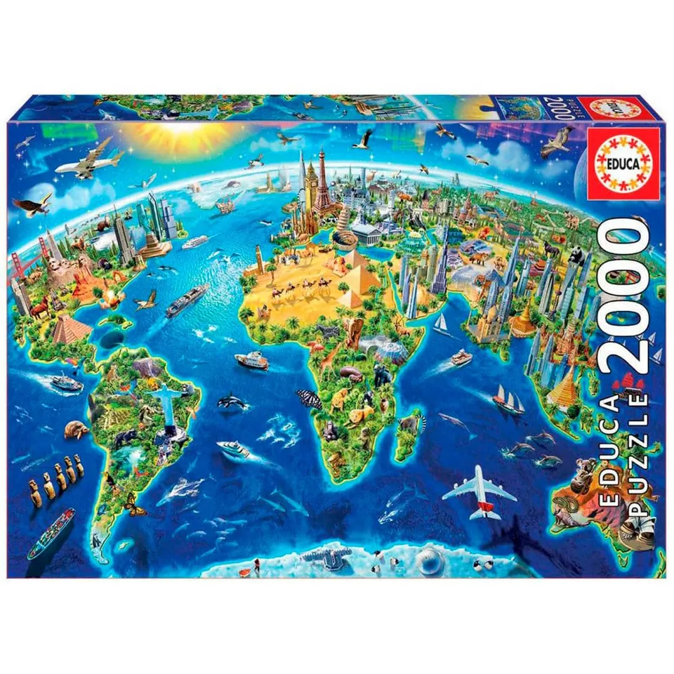 educa-wahrzeichen-der-welt-puzzle-2000-teile-96x68-cm image 1