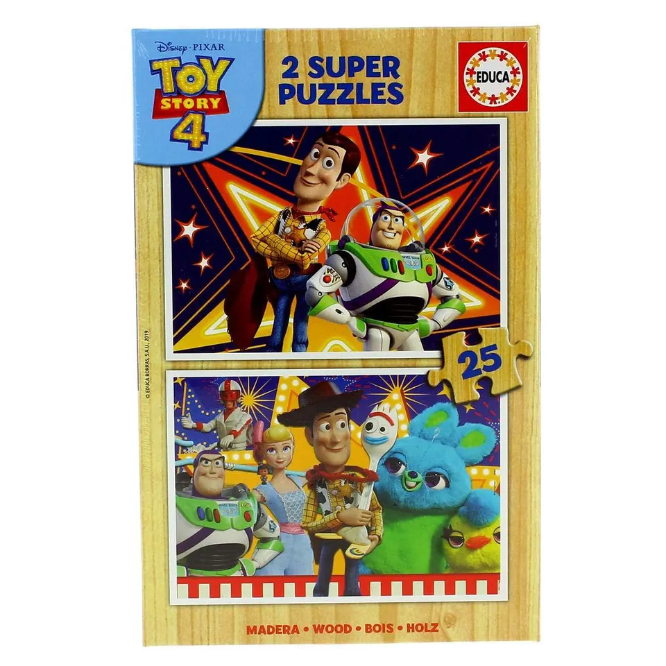 educa-toy-story-4-holzpuzzle-2x25-teile-ab-3-jahren image 1