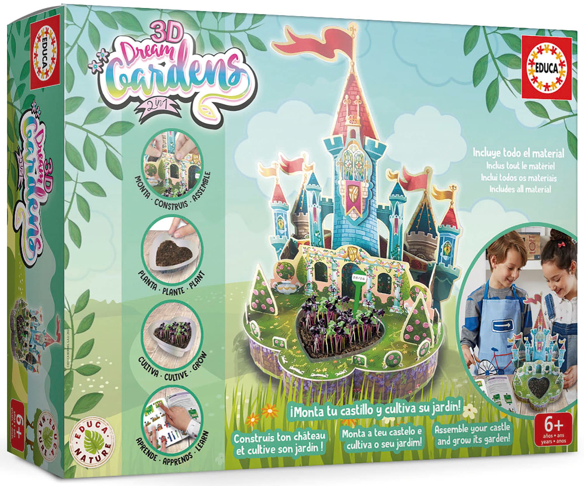 educa-3d-dream-garden-schloss-puzzle-ab-5-jahren image 1