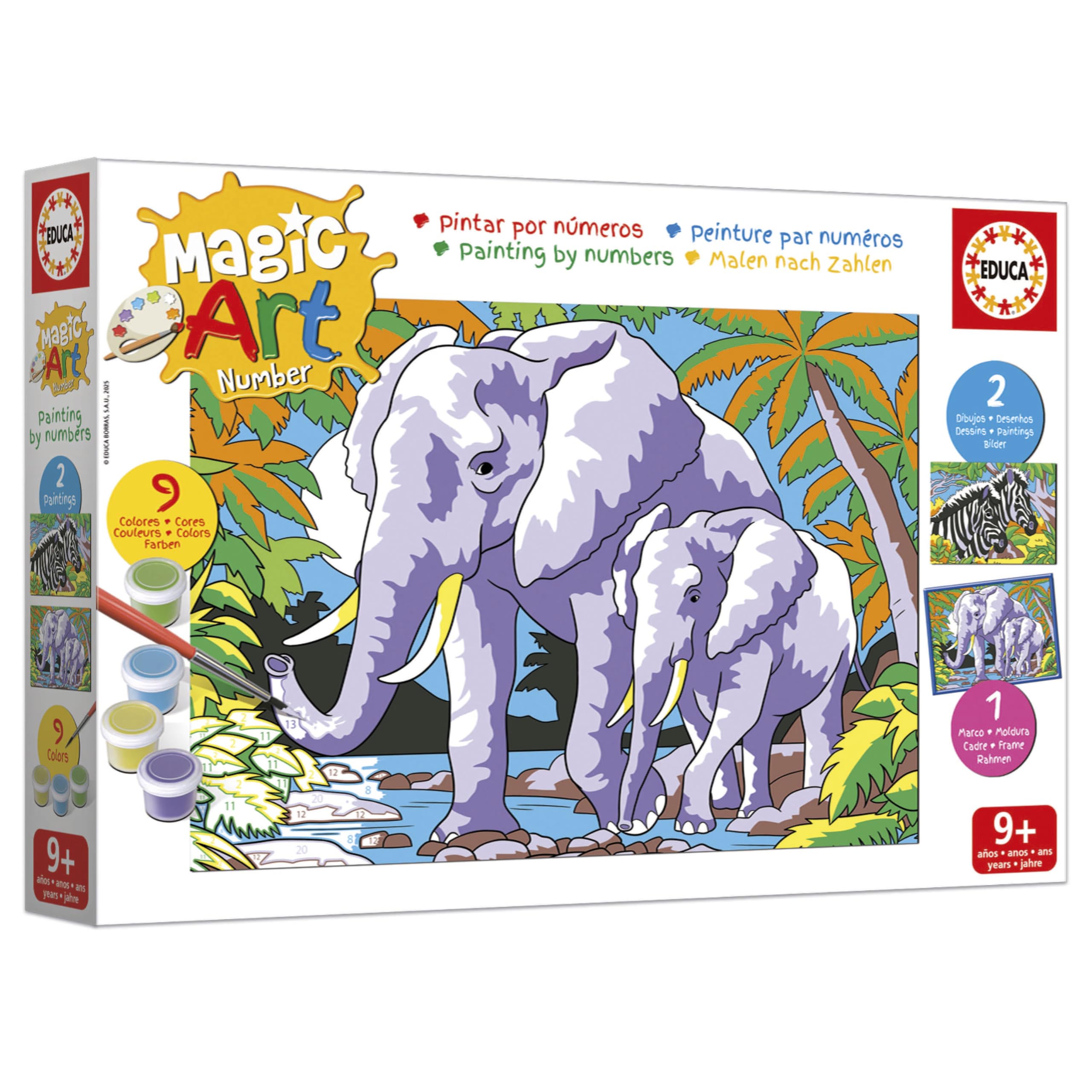 educa-magic-art-number-malen-nach-zahlen-wilde-tiere-20301-ab-9-j image 3