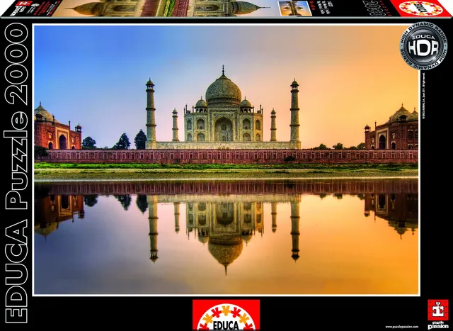 educa-14821-taj-mahal-puzzle-2000-teile-indien-hdr image 1