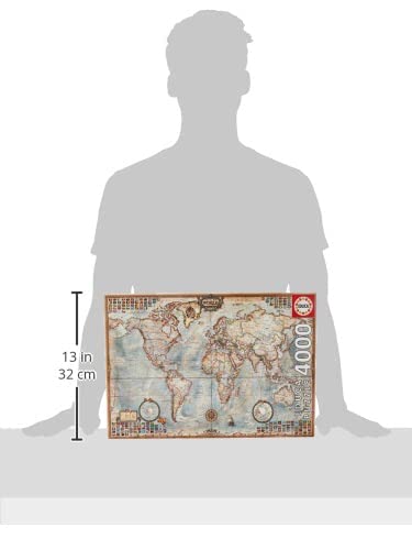 educa-14827-antike-weltkarte-puzzle-4000-teile-wandbild image 3