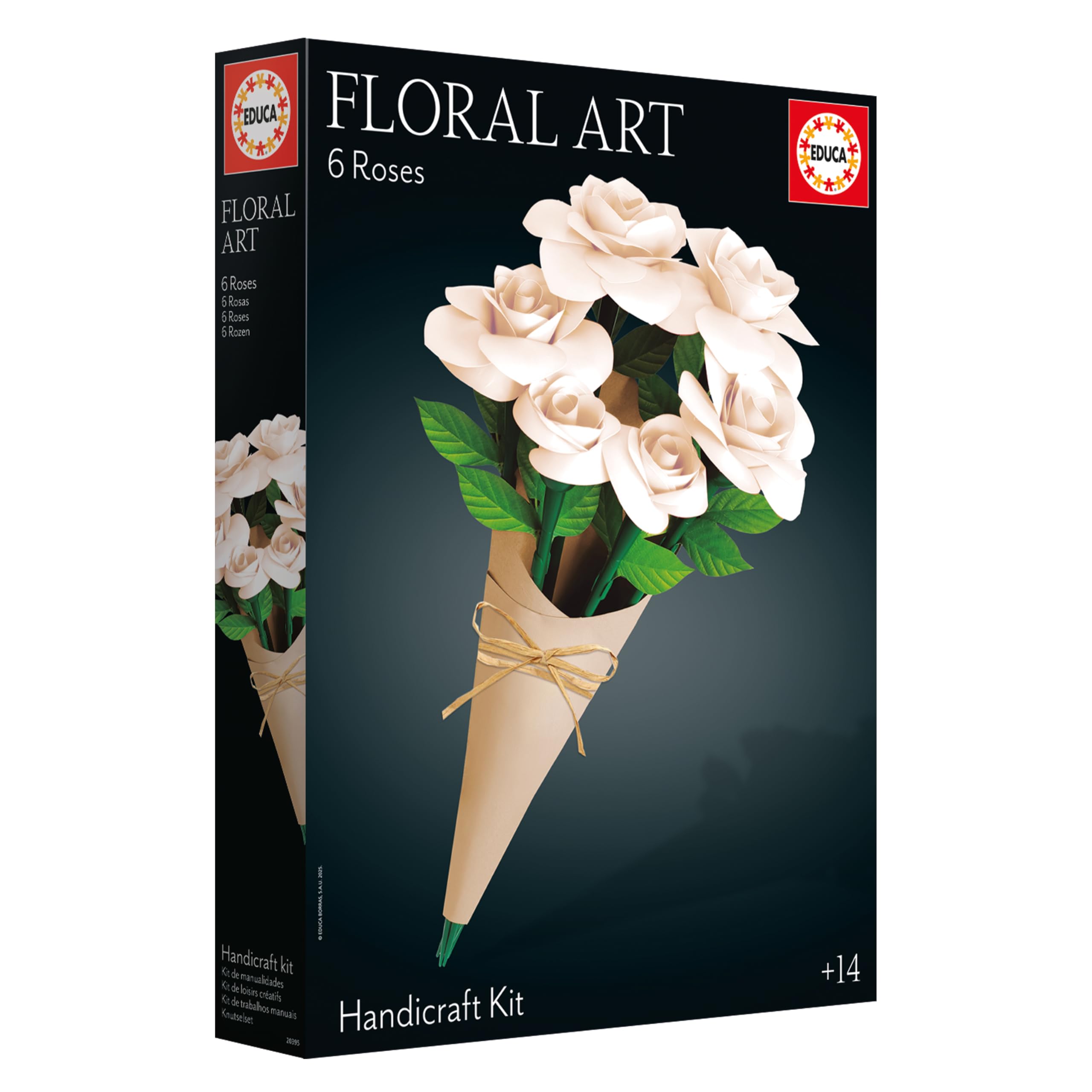 educa-arts-crafts-blumenstrau-wei-e-rosen-bastelset-12-rosen image 4