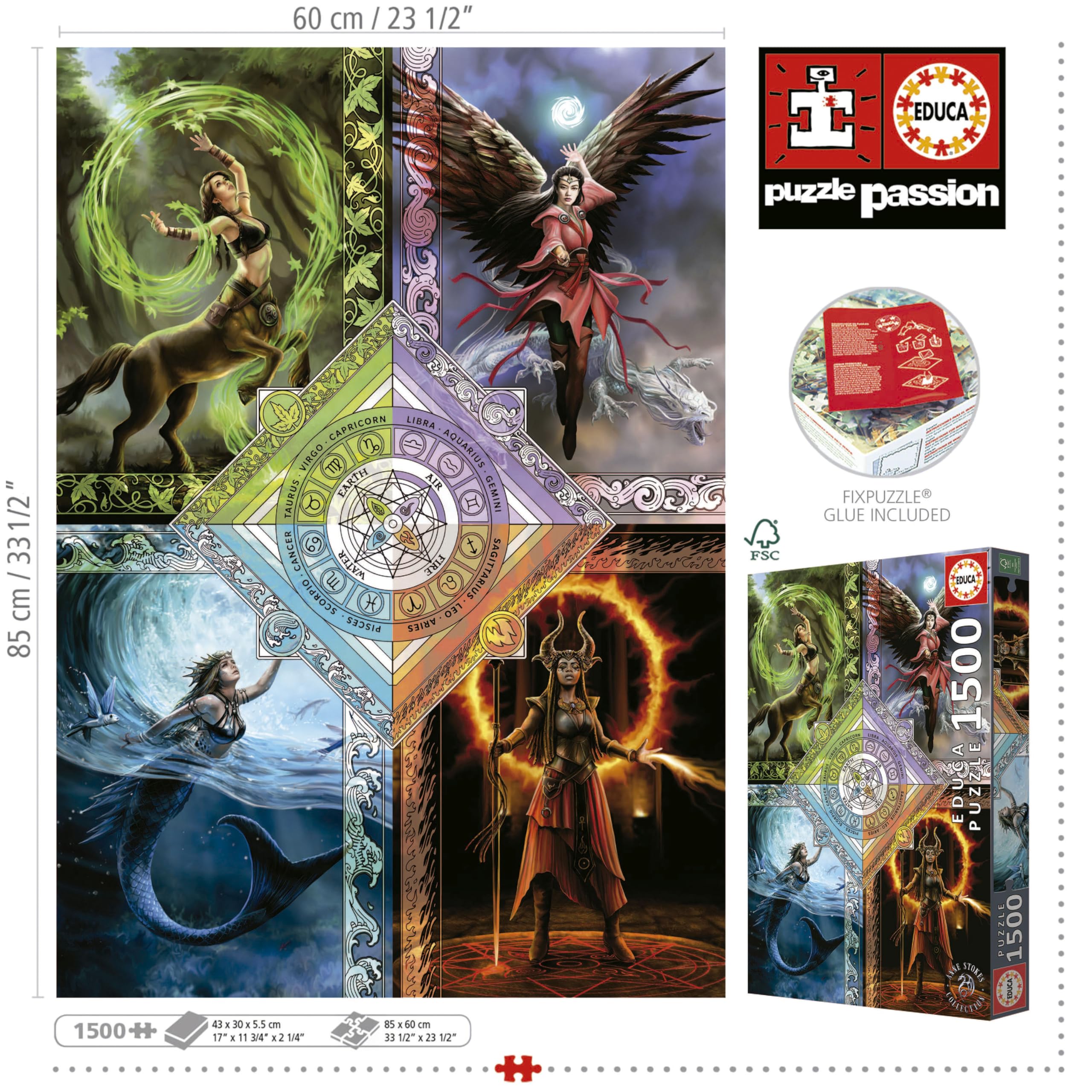 educa-elemental-magic-1500-teile-puzzle-anne-stokes-ab-14 image 3