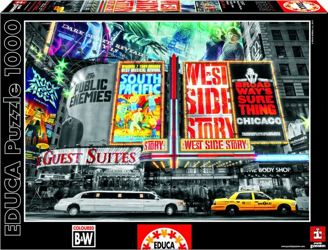 educa-15547-new-york-theater-puzzle-1000-teile-schwarz-wei image 1