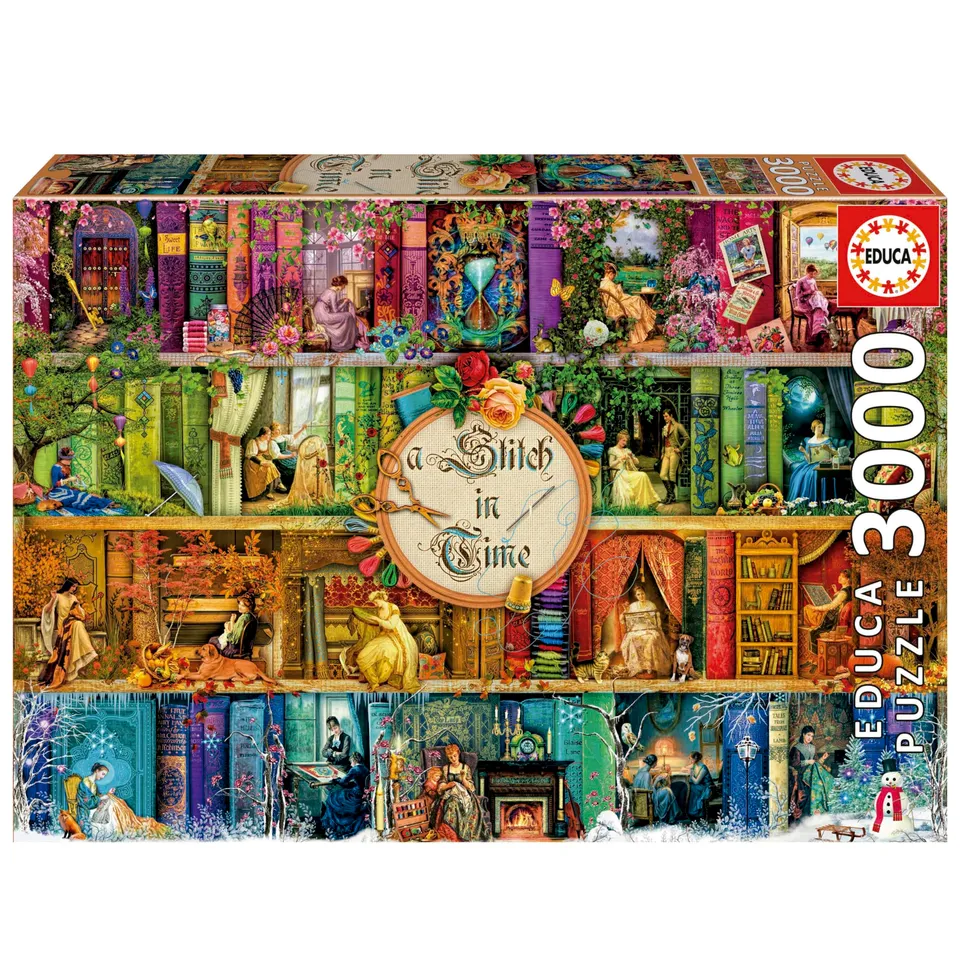 educa-a-stitch-in-time-19946-puzzle-3000-teile-landschaft image 1