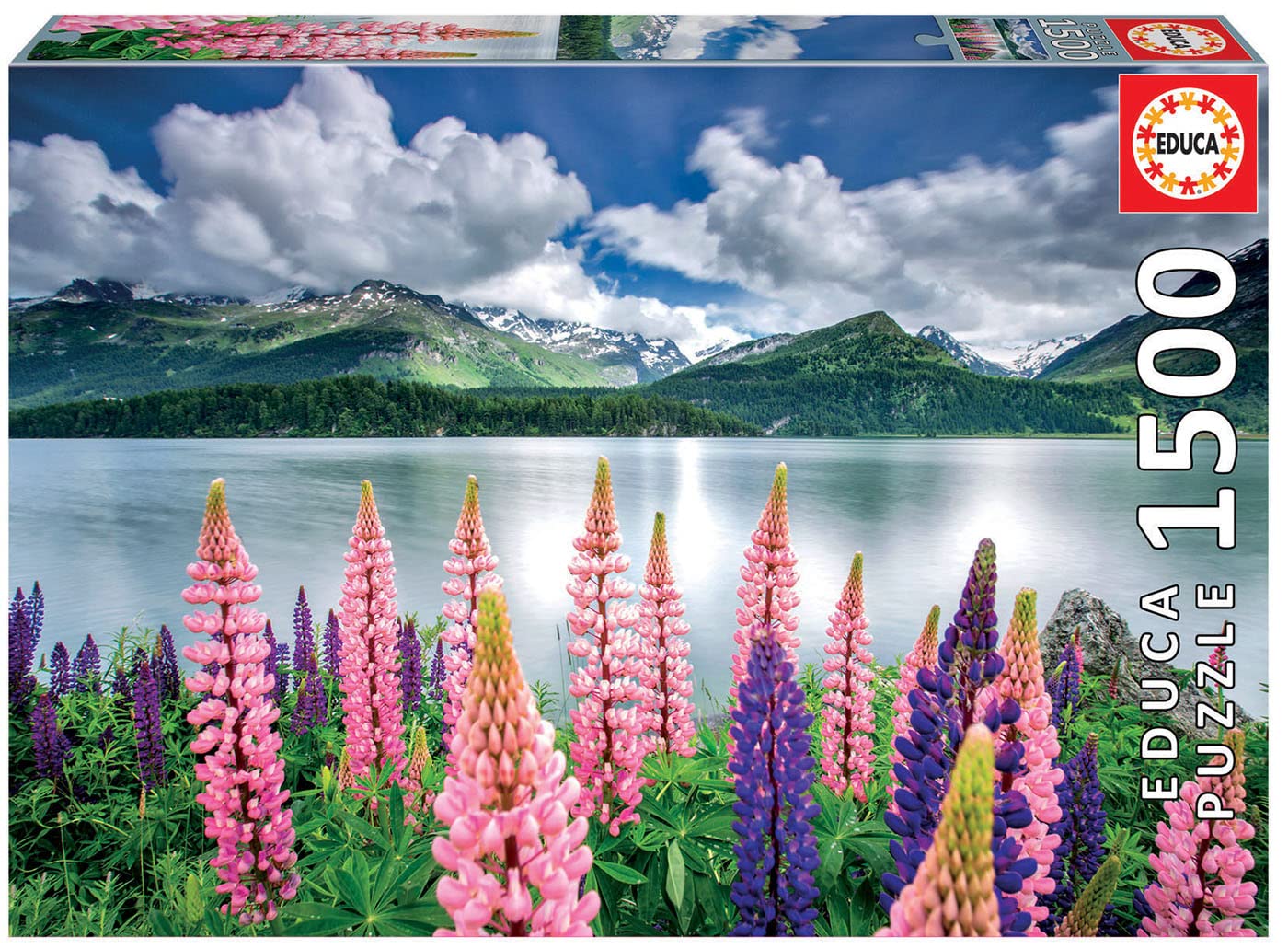 educa-19271-lupinen-am-silsersee-puzzle-1500-teile-ab-12-jahren image 1