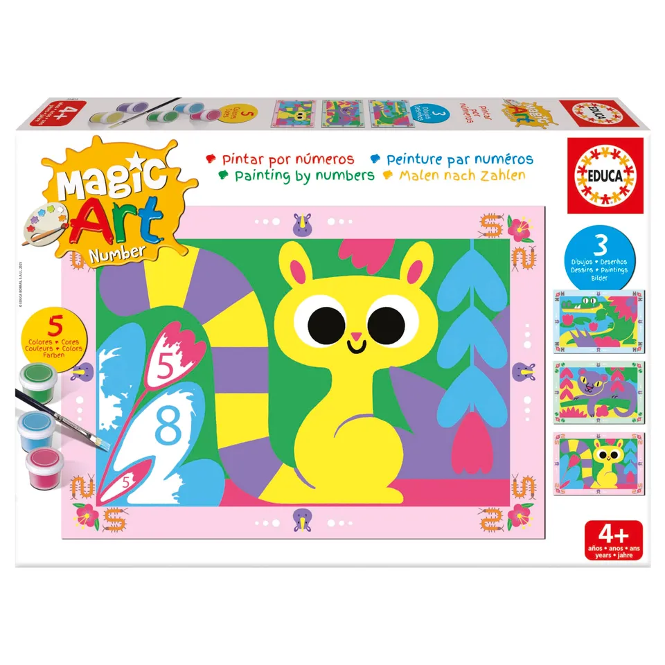 educa-magic-art-number-dschungel-malen-nach-zahlen-6-8-j image 1
