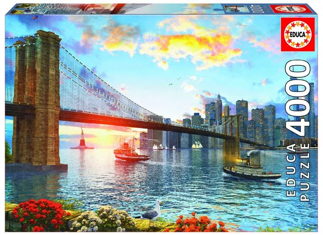 educa-16782-brooklyn-bridge-puzzle-4000-teile-new-york image 1