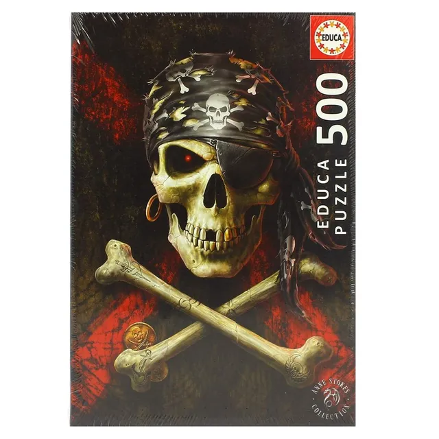 educa-17964-totenkopf-piraten-puzzle-500-teile-bunt image 1
