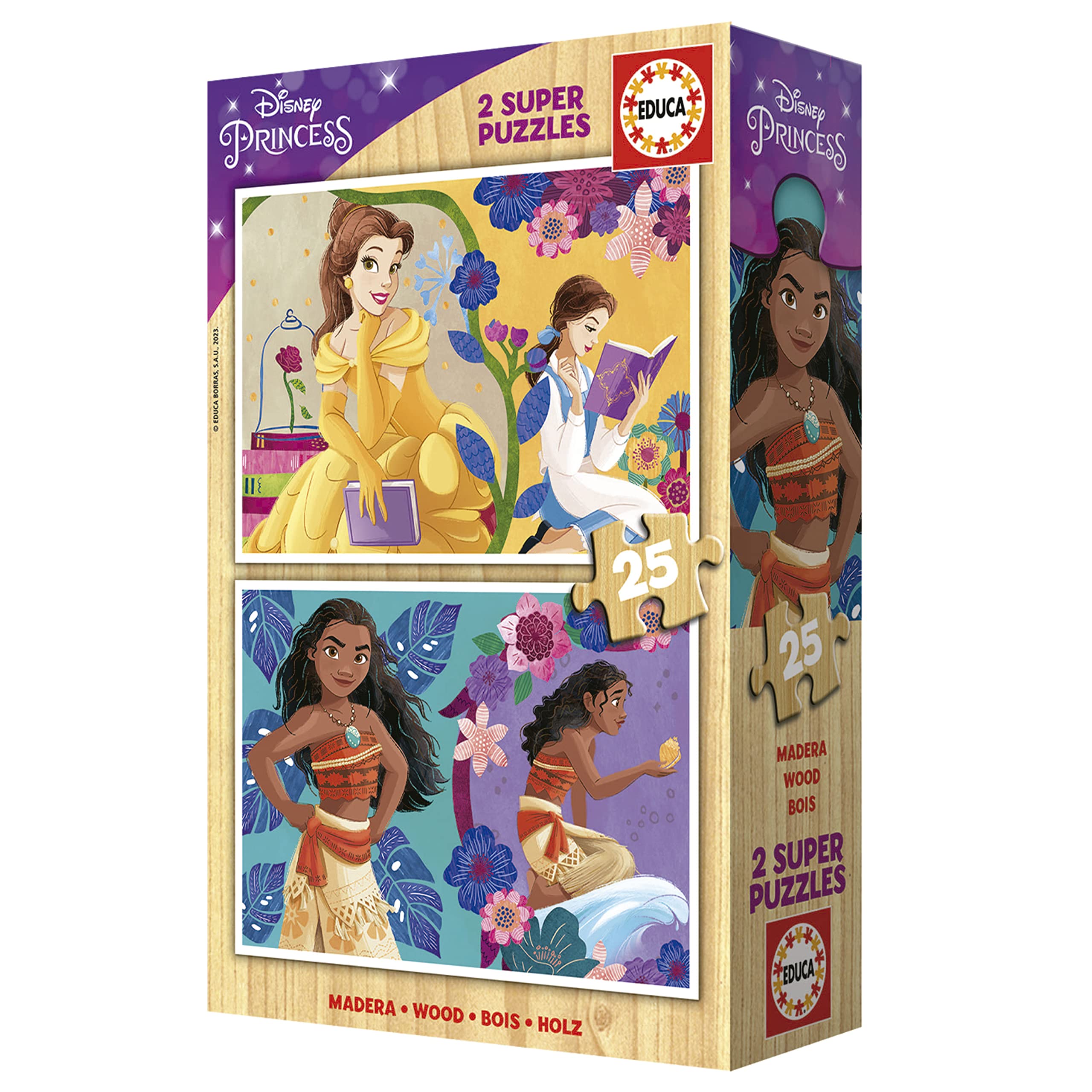 educa-19671-disney-princess-holzpuzzle-2x25-teile-ab-3-j image 4