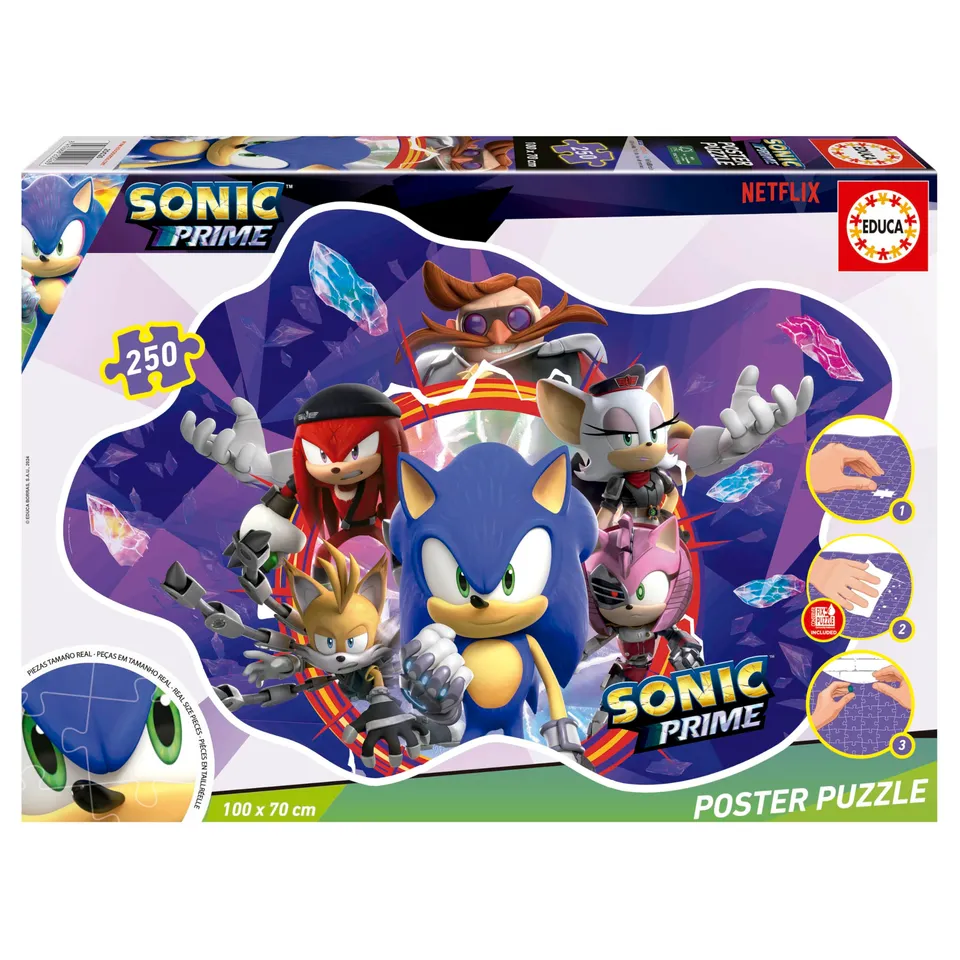 educa-sonic-prime-poster-puzzle-250-teile-xxl-100x70-cm-ab-8 image 1