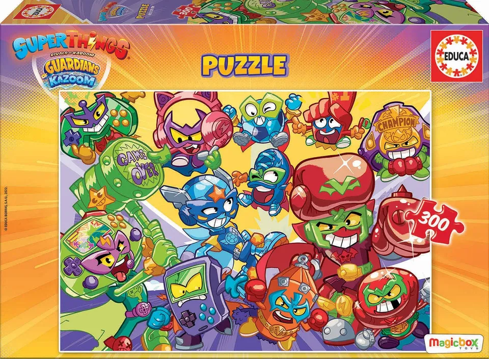 educa-19302-superthings-puzzle-300-teile-ab-6-jahren image 1