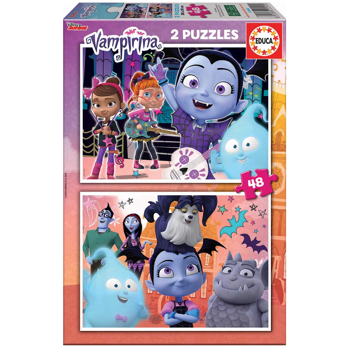 educa-vampirina-kinderpuzzle-2x48-teile image 1