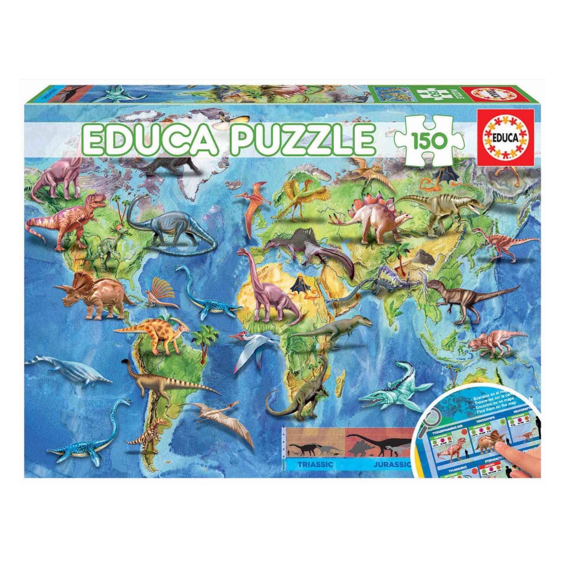 educa-dinosaurier-150-teile-kinderpuzzle-dino-motiv-ab-6-jahren image 1