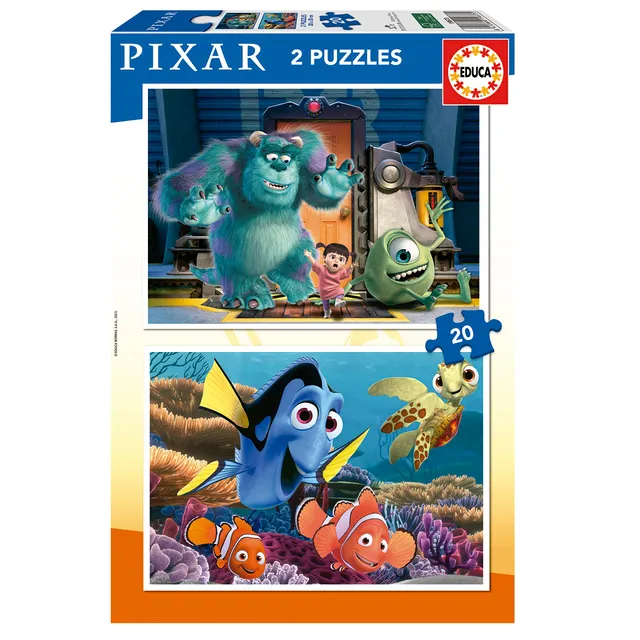 educa-pixar-nemo-monster-ag-puzzle-2x20-teile-ab-3-j image 1