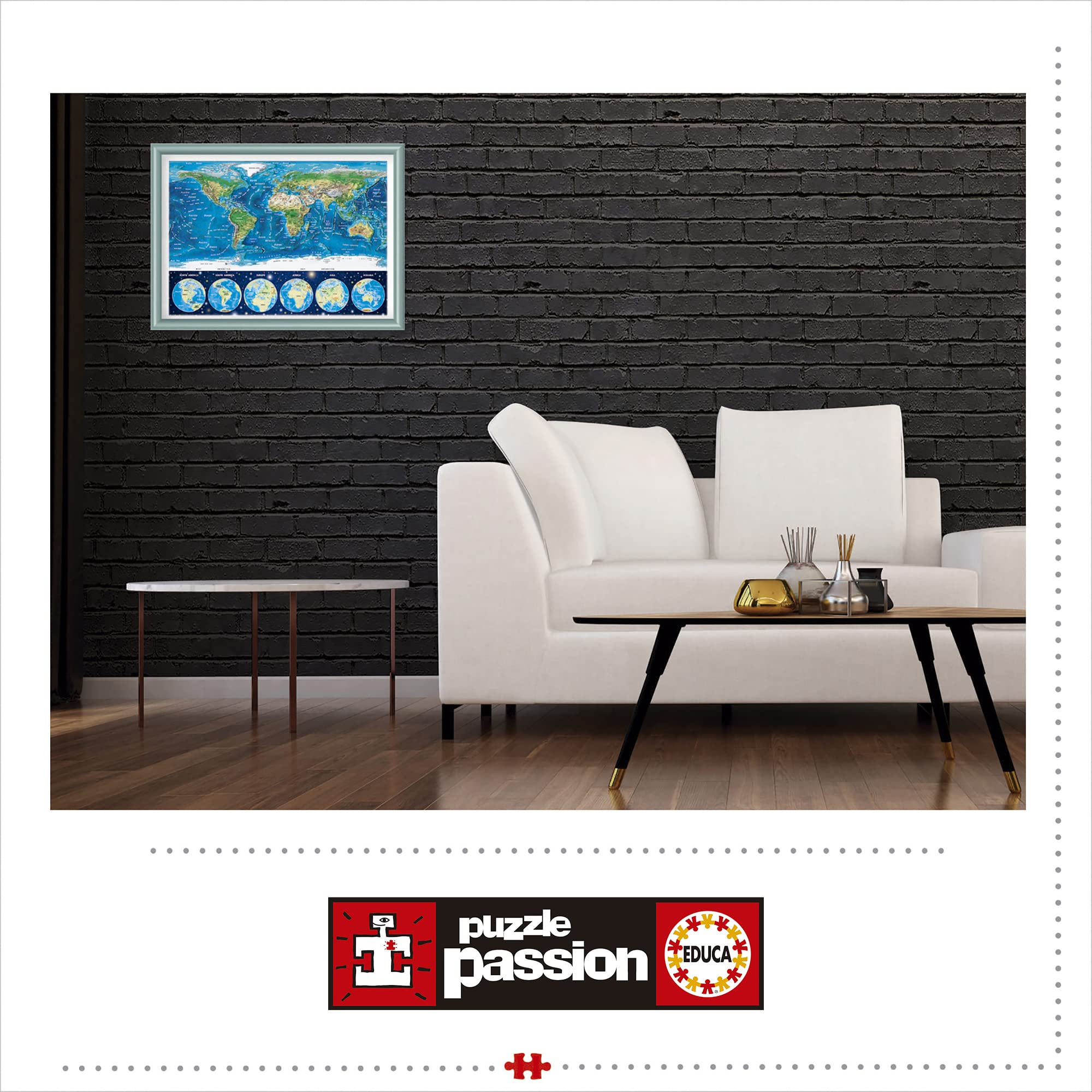 educa-16760-weltkarte-puzzle-1000-teile-leuchtet-im-dunkeln image 5