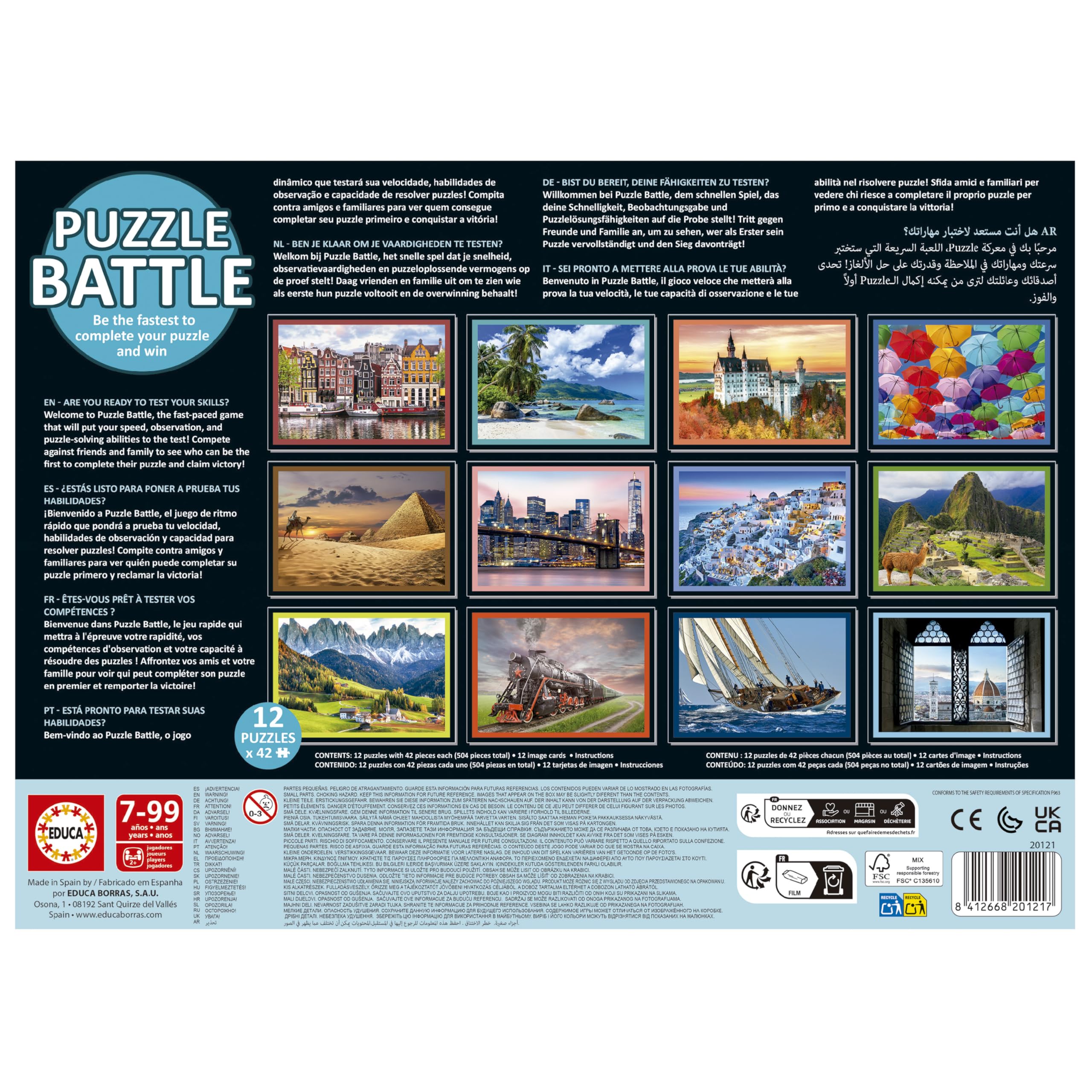 educa-puzzle-battle-brettspiel-12x42-teile-ab-7-jahren image 3