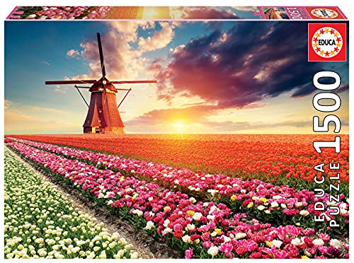 educa-tulpen-landschaft-18465-puzzle-1500-teile-holland image 8