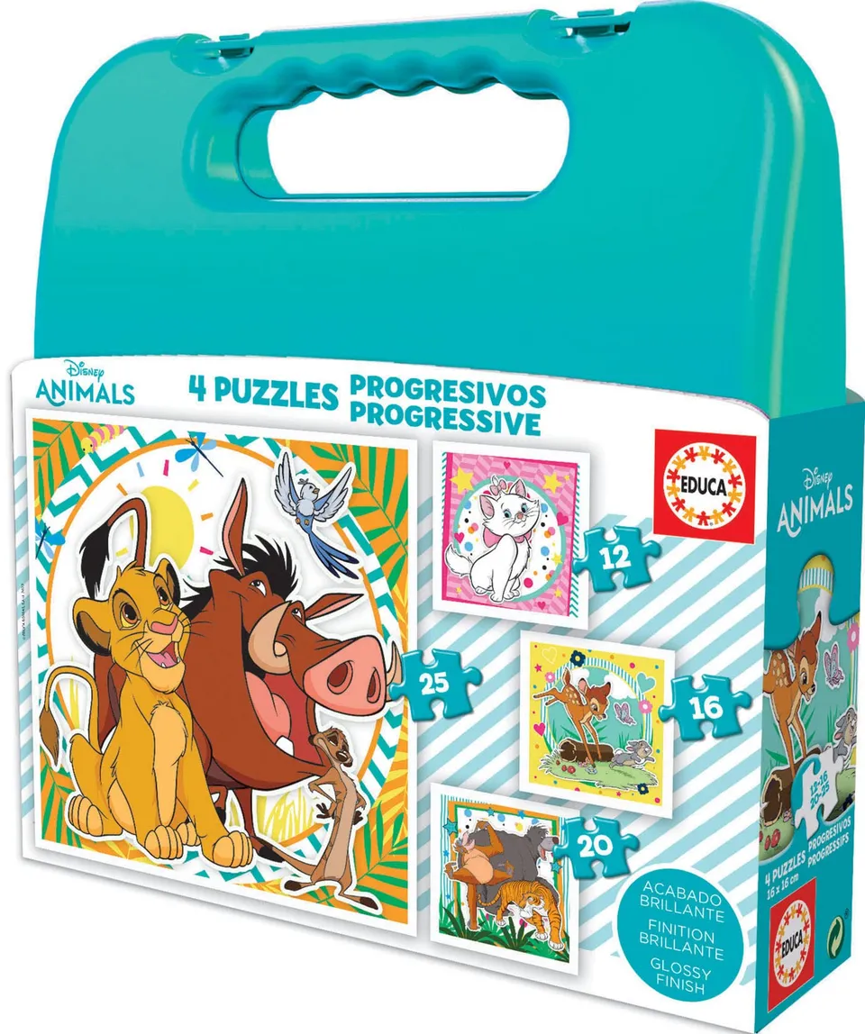 educa-19309-disney-tiere-puzzle-4in1-ab-3-jahre image 1