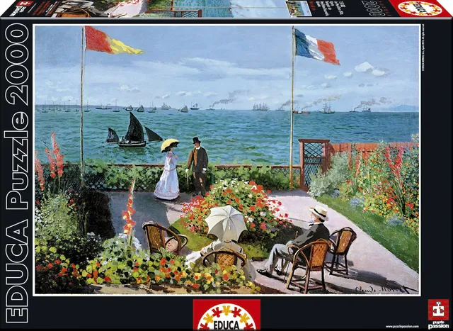 educa-15537-monet-terrasse-puzzle-2000-teile-kunst image 1