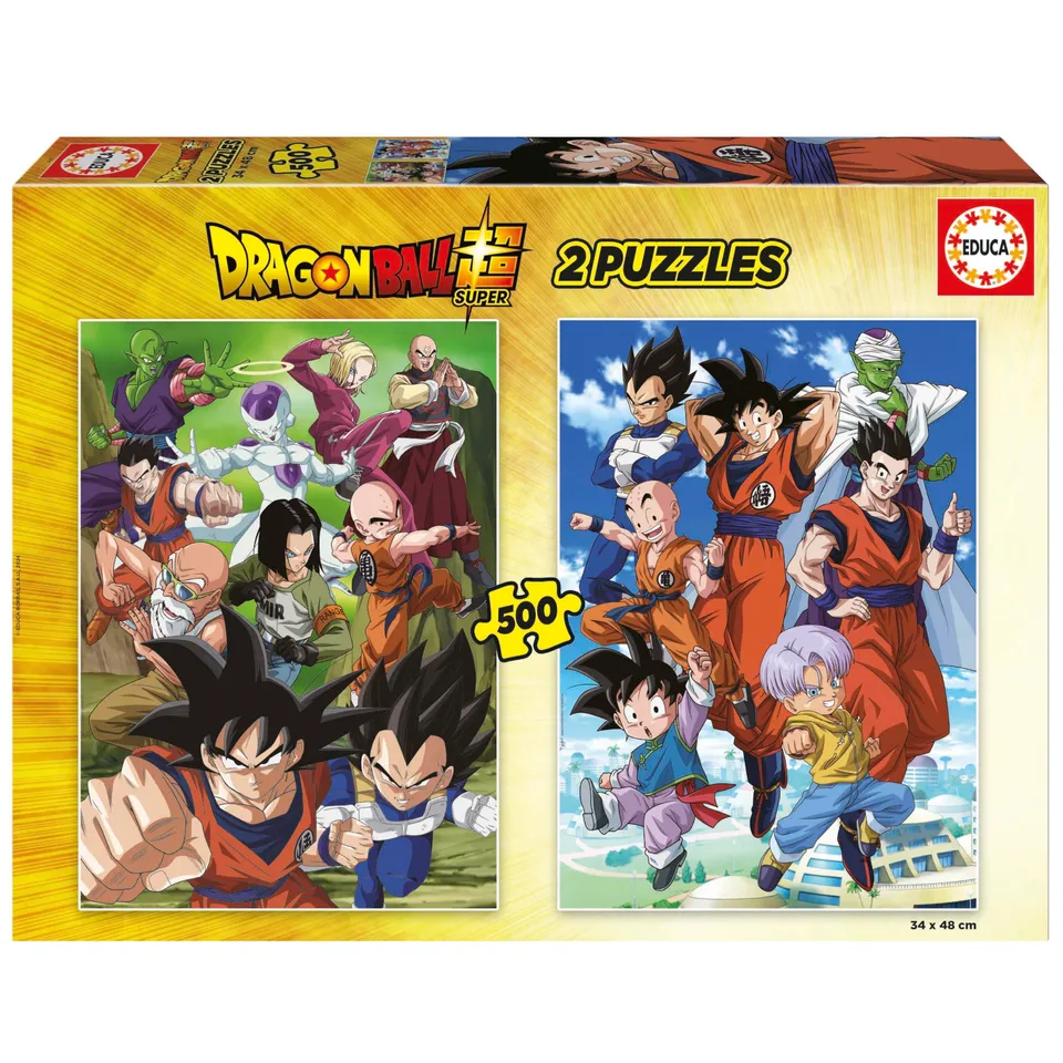 educa-19915-dragon-ball-puzzle-2x500-teile-goku-vegeta-ab-11j image 1