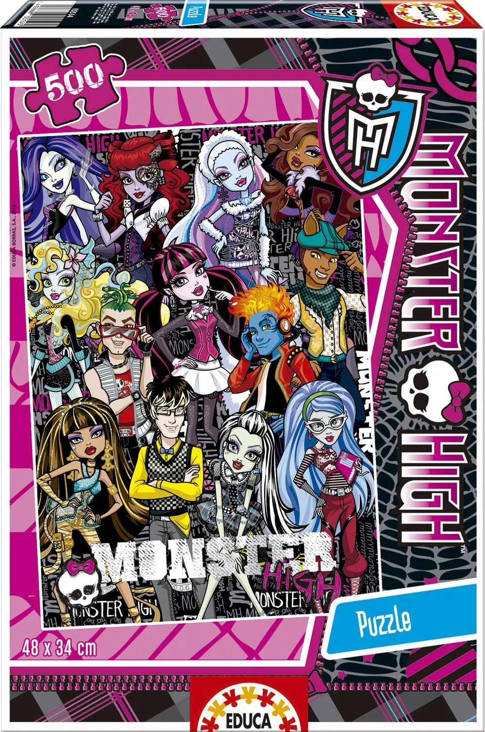 educa-monster-high-15514-puzzle-500-teile-ab-10-jahren image 1
