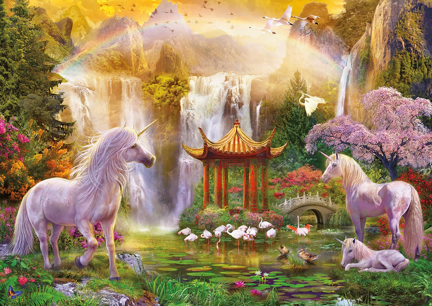 educa-16270-tal-des-einhorns-puzzle-500-teile-fantasy image 2
