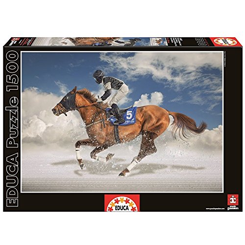 educa-16307-white-turf-puzzle-1500-teile-pferderennen image 3