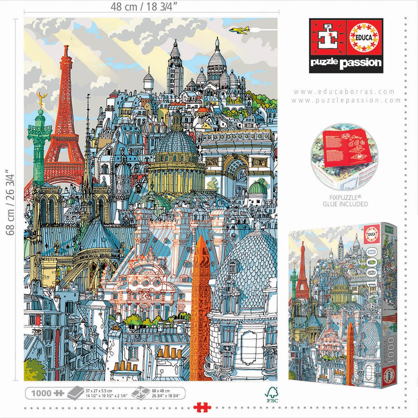 educa-19264-paris-puzzle-1000-teile-city-ab-10-jahren image 3