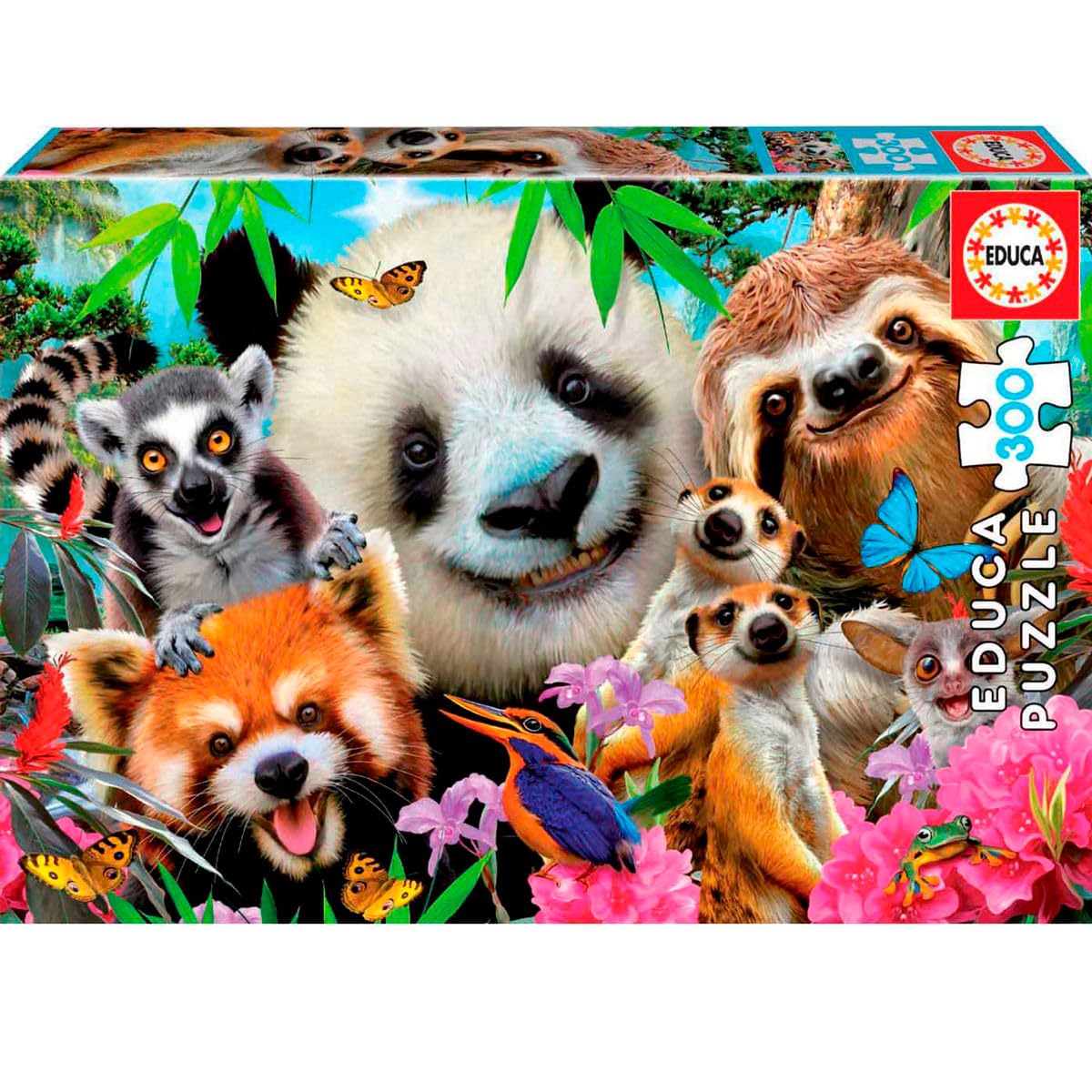 educa-tierfreunde-selfie-kinderpuzzle-300-teile-ab-6-jahren image 1