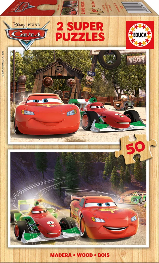 educa-16372-cars-puzzle-2x50-teile-kinder-ab-4 image 1