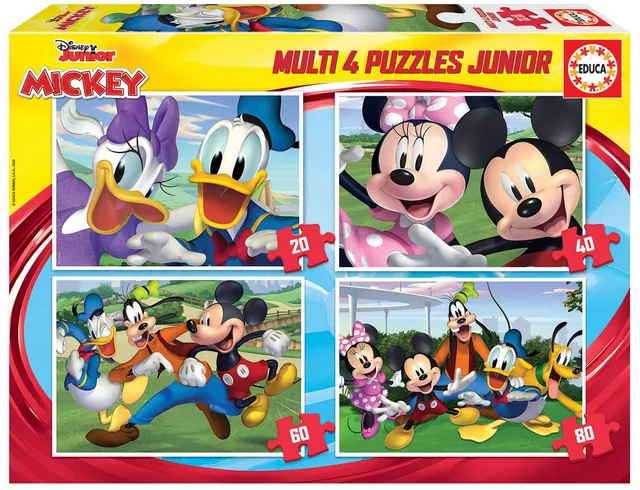 educa-mickeys-freunde-18627-puzzle-set-4in1-disney-ab-5 image 1