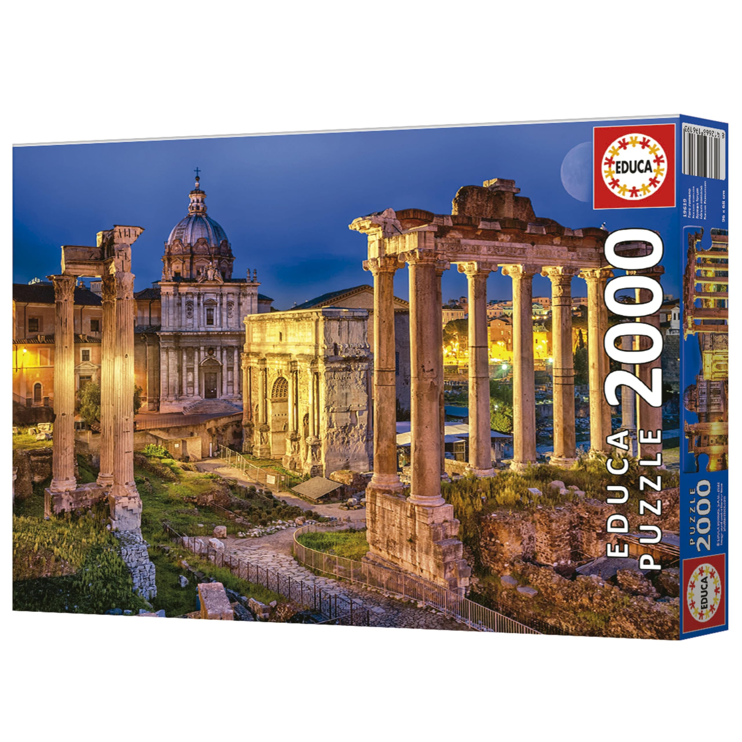educa-19619-forum-romanum-puzzle-2000-teile-nacht-rom image 6