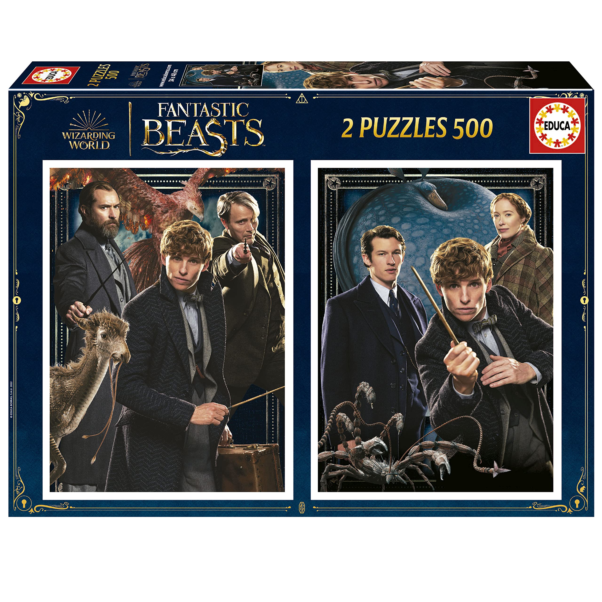educa-fantastic-beasts-puzzle-2x500-teile-ab-11-jahren image 1