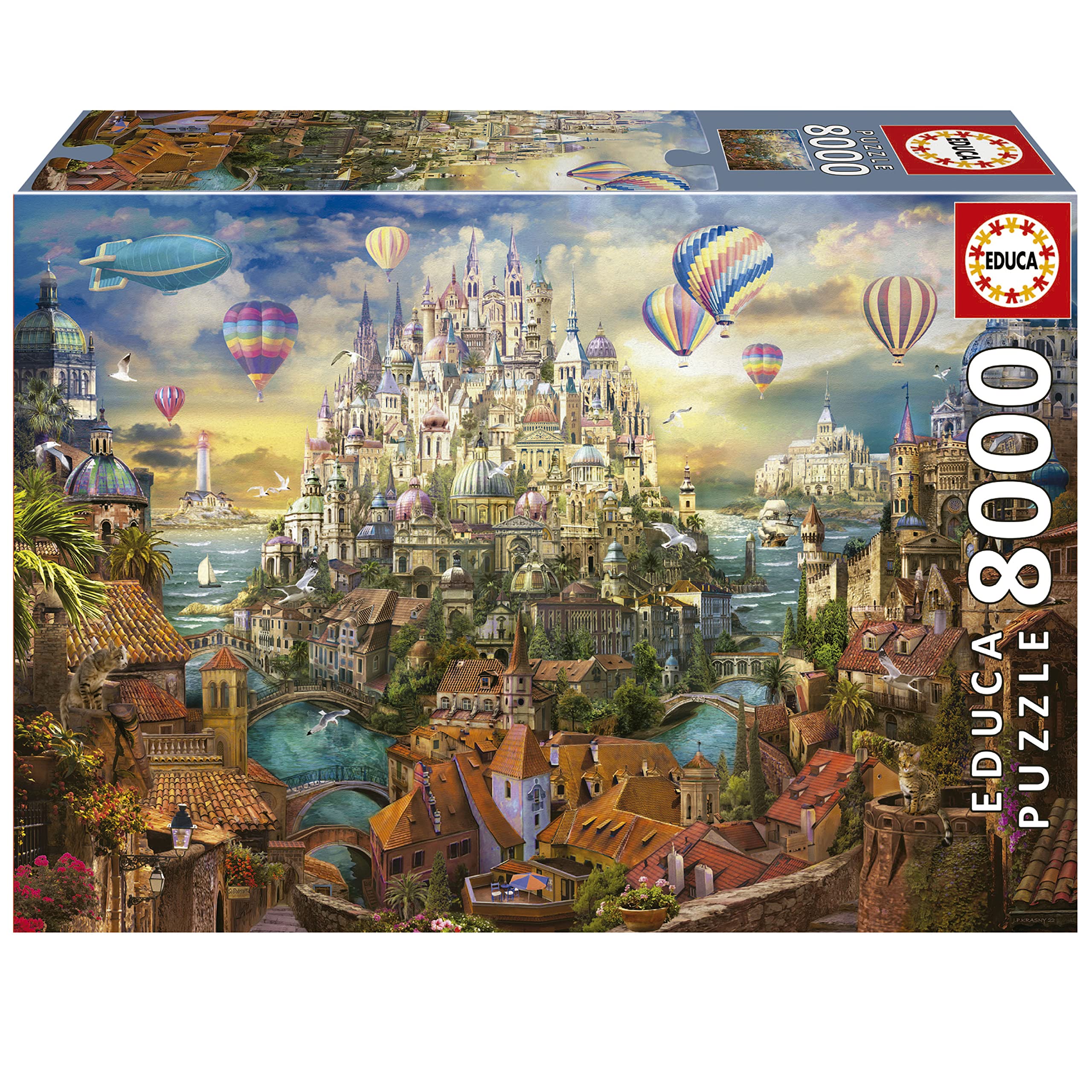 educa-stadt-der-tr-ume-19570-puzzle-8000-teile-fantasy-192x136-cm image 1
