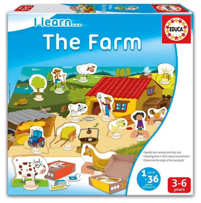 educa-i-learn-16419-bauernhof-lernspiel-tiere-puzzle image 1