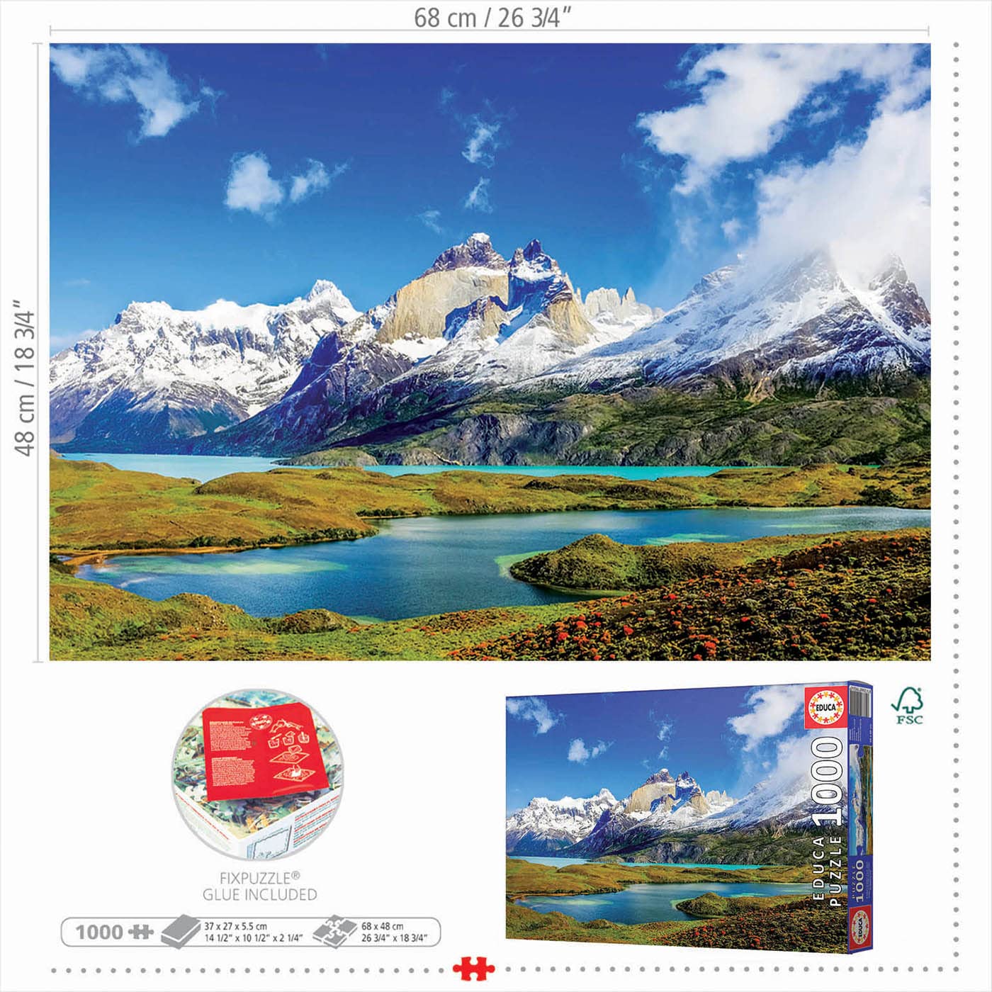 educa-patagonien-19259-puzzle-1000-teile-68x48-cm image 3