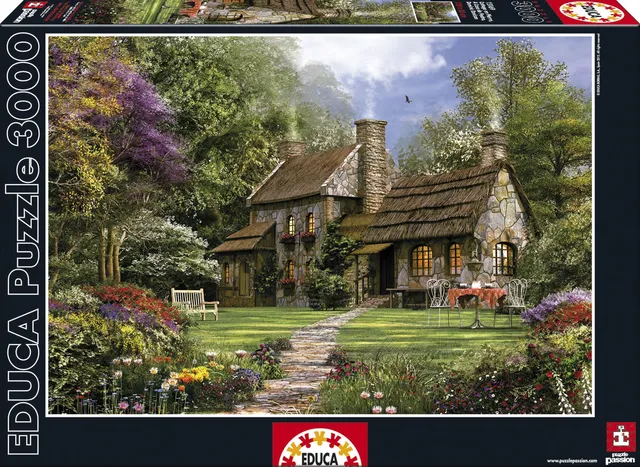 educa-15169-flintstein-cottage-puzzle-3000-teile-davison image 1