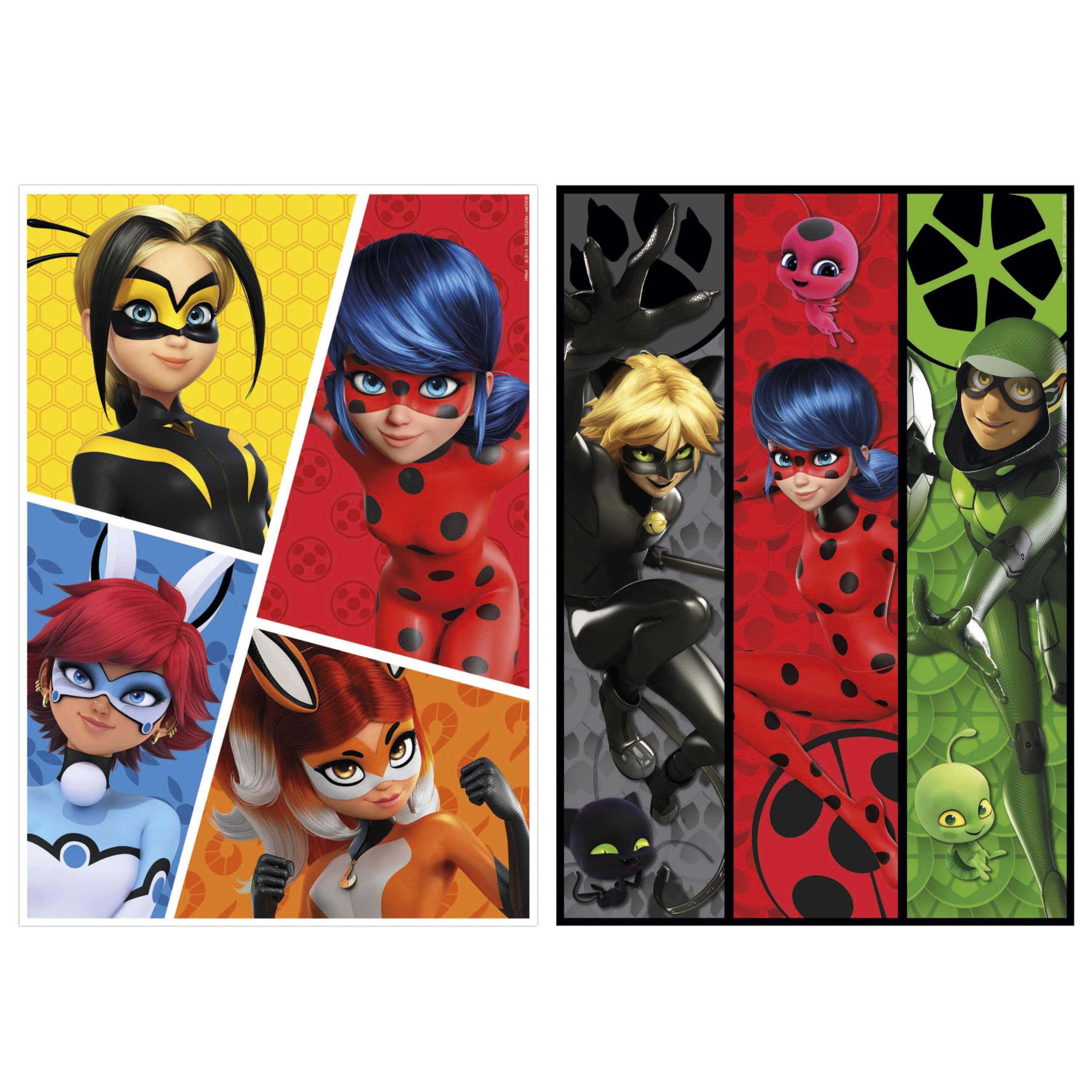 educa-ladybug-19969-2x100-teile-kinderpuzzle-40x28-cm image 2