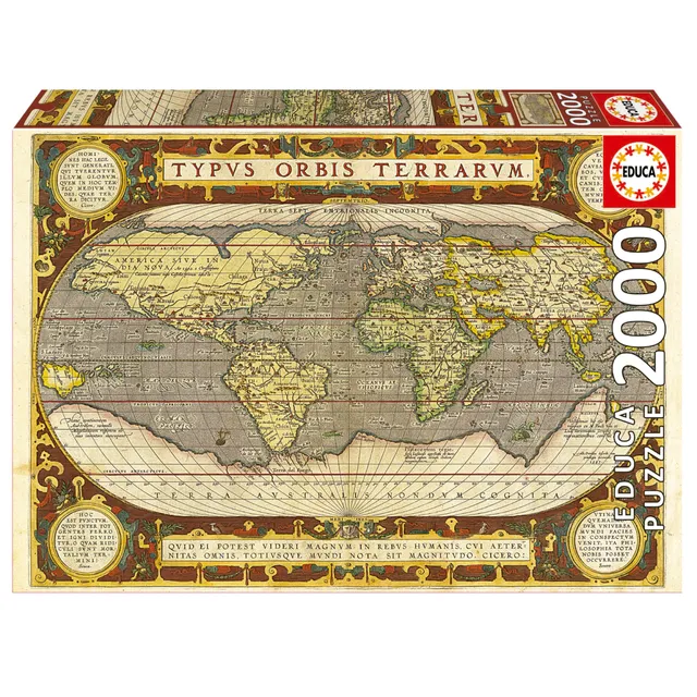 educa-antike-weltkarte-19620-puzzle-2000-teile-96x68-cm image 1