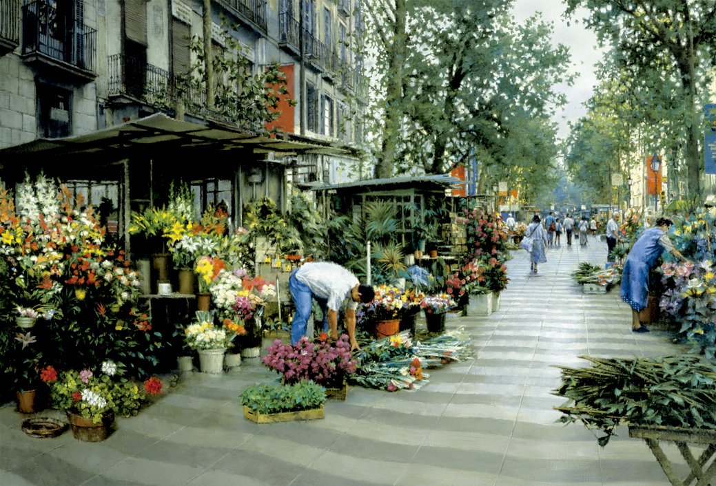 educa-16023-las-ramblas-barcelona-puzzle-5000-teile-stadt image 2
