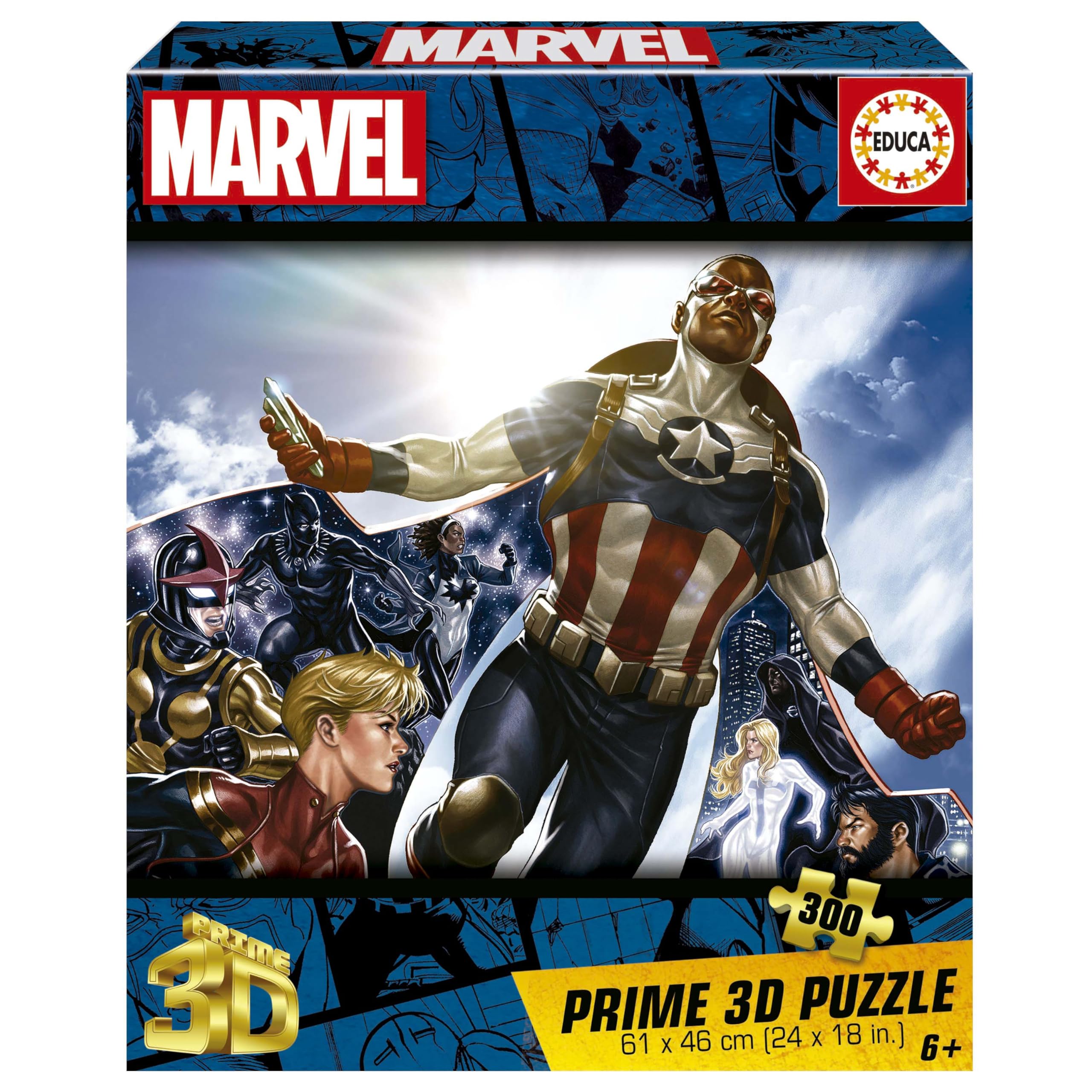educa-puzzles-3d-20346-marvel-puzzle-300-teile-3d-effekt-ab-6-jahre image 1