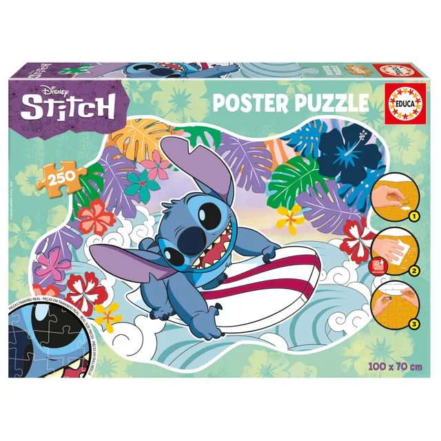 educa-19963-stitch-poster-puzzle-250-teile-xxl-ab-8-jahren image 1