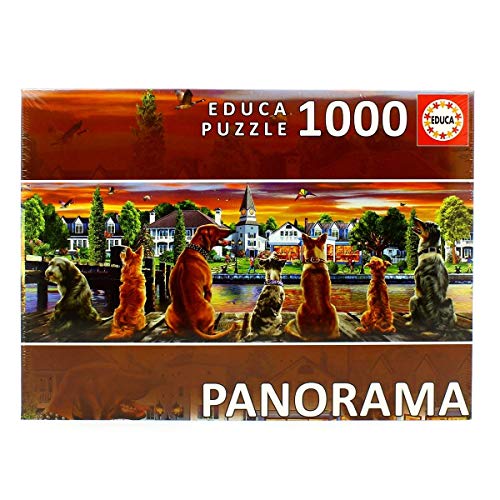 educa-17689-hunde-auf-dem-pier-1000-teile-panorama-puzzle image 4