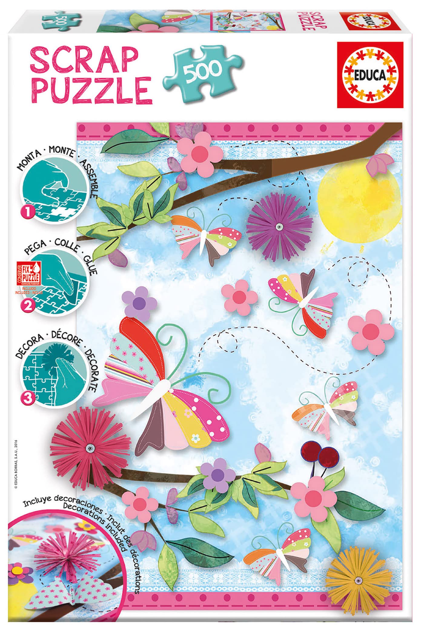 educa-16738-scrap-puzzle-garden-art-puzzle-500-teile-48x34-cm image 1