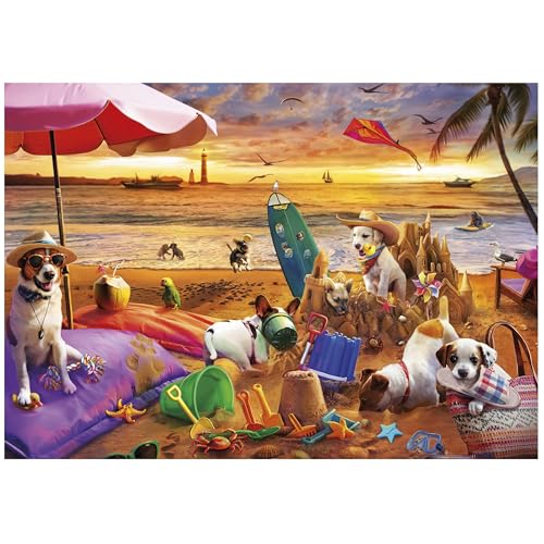educa-hunde-am-strand-20312-1000-teile-puzzle-68x48-mit-kleber image 7